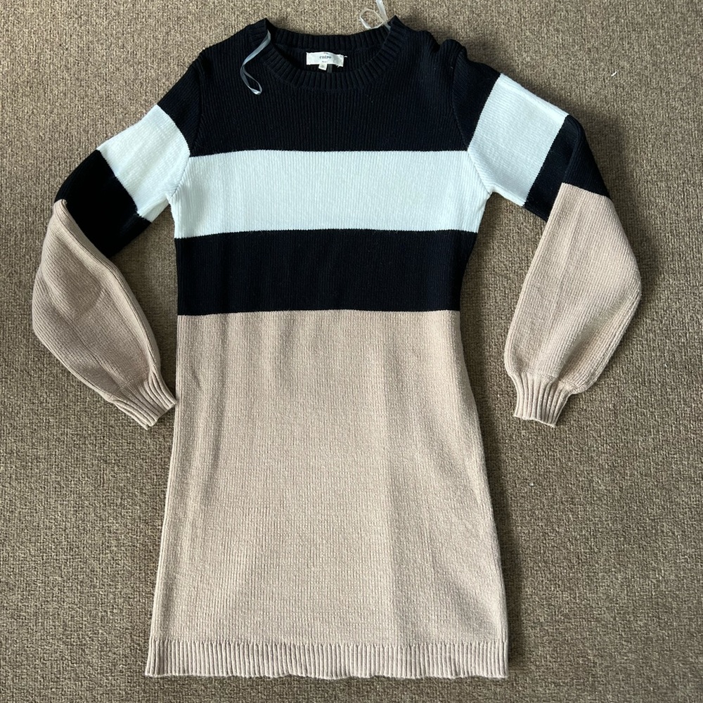 Color Block Sweater Dress Size Small.